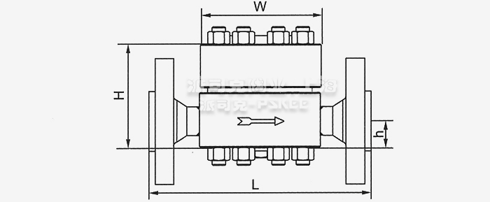 法兰高压圆盘式疏水阀尺寸图