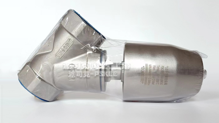 进口款气动角座阀图片