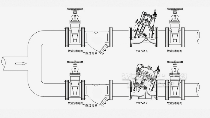 可调式减压稳压阀安装图