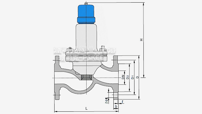 梭式泄压阀尺寸图