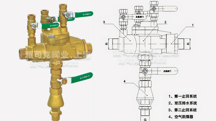 丝扣倒流防止器结构图