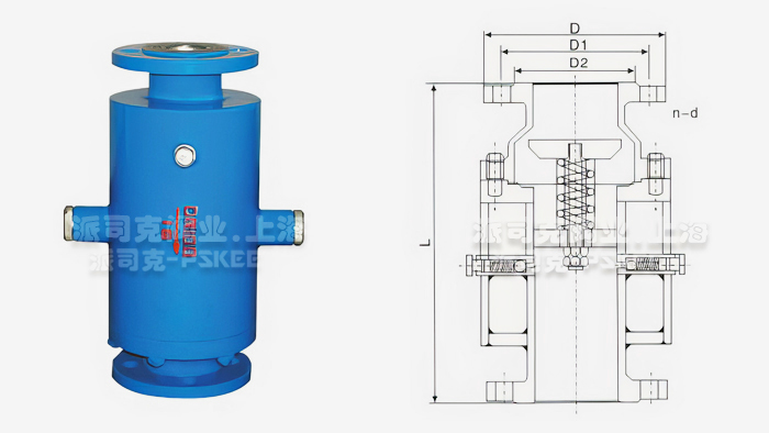 防爆波阀结构图