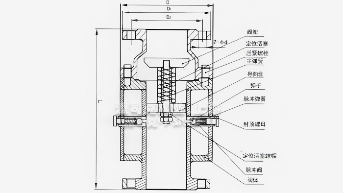 防爆波阀结构图