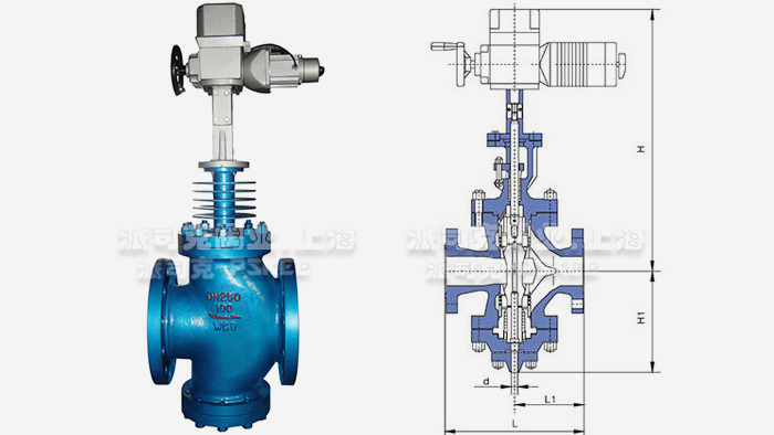 电动蒸汽减温减压阀尺寸图