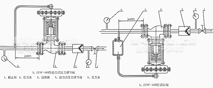 自力式减压阀安装示意图1