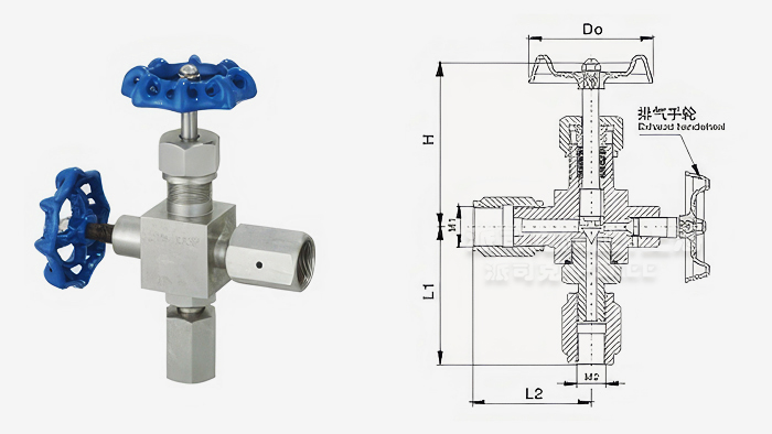J29H压力表针型阀结构图