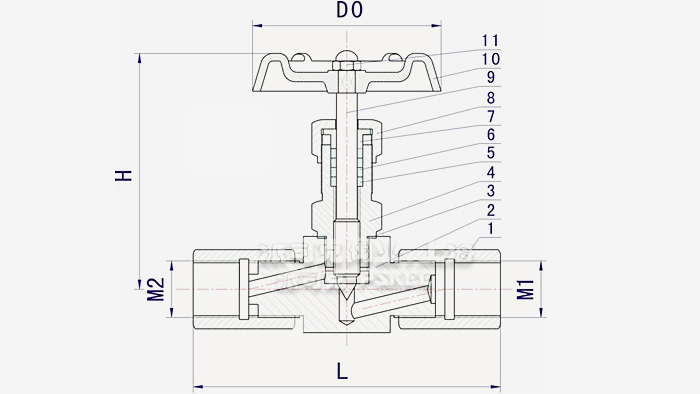 压力表针型阀图片