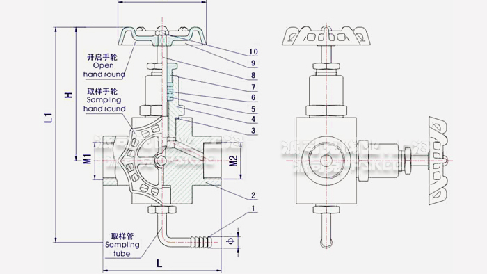 高密封取样阀尺寸图