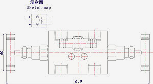 内螺纹三阀组示意图