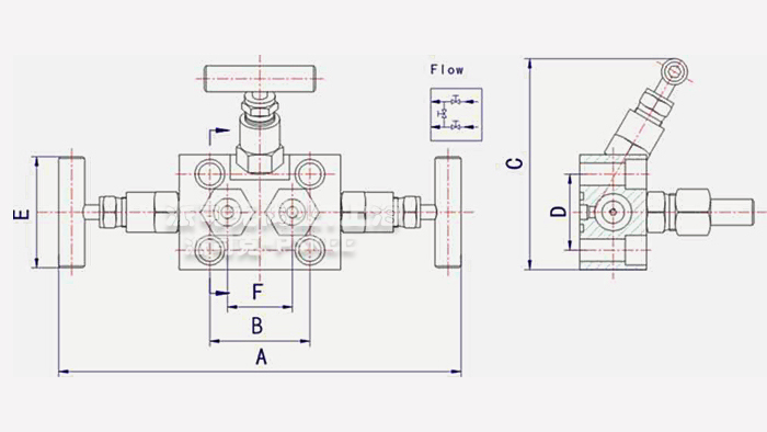 一体化三阀组结构图