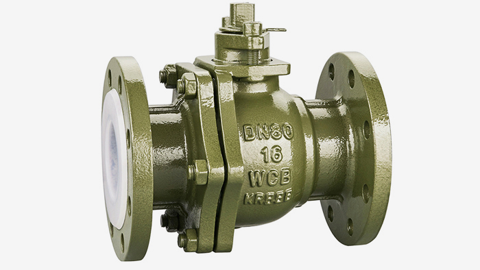 化工耐酸碱衬氟球阀图片