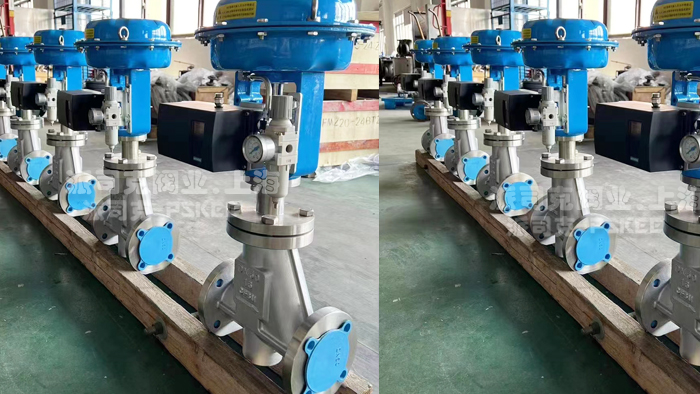 不锈钢气动衬氟调节阀图片