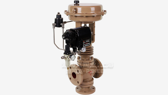 气动薄膜三通调节阀图片