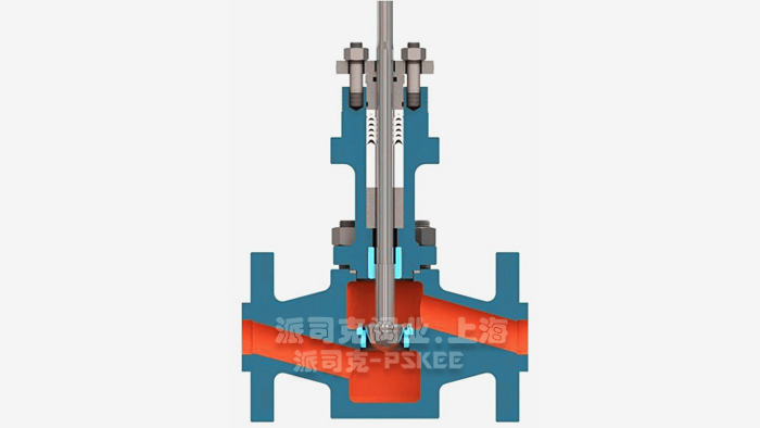 气动薄膜单座调节阀结构图