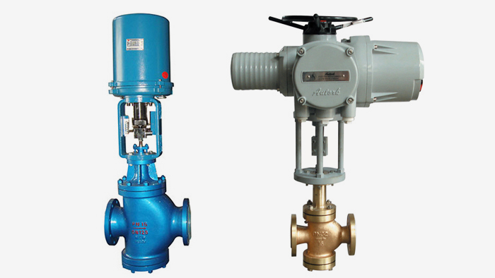 电动双座调节阀图片