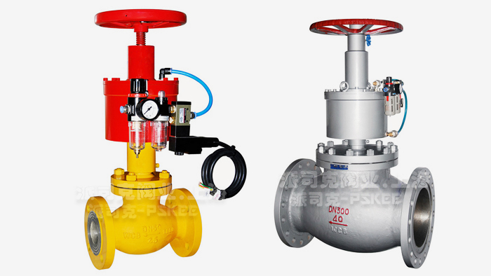 带手动气动紧急切断阀图片