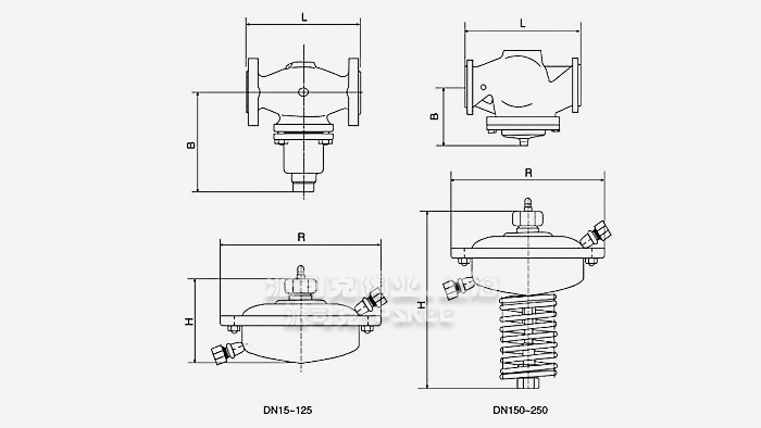 自力式流量调节阀结构图