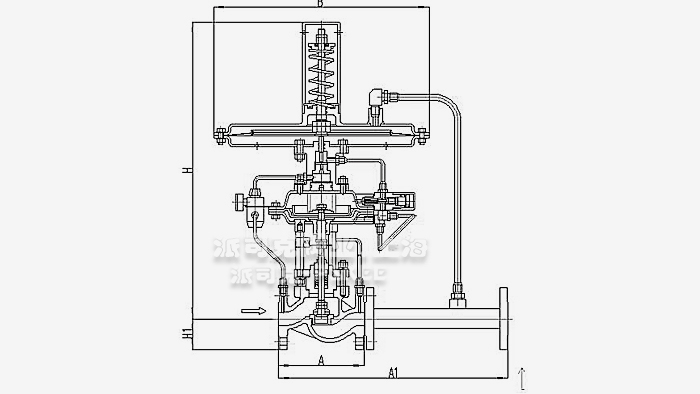 指挥操作自力式压力调节阀尺寸图