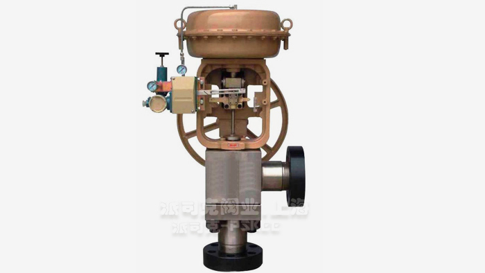 气动高压角型调节阀图片