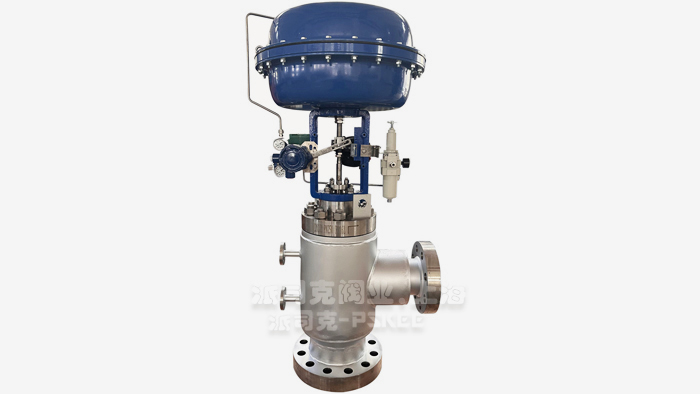 高压气动角型调节阀图片