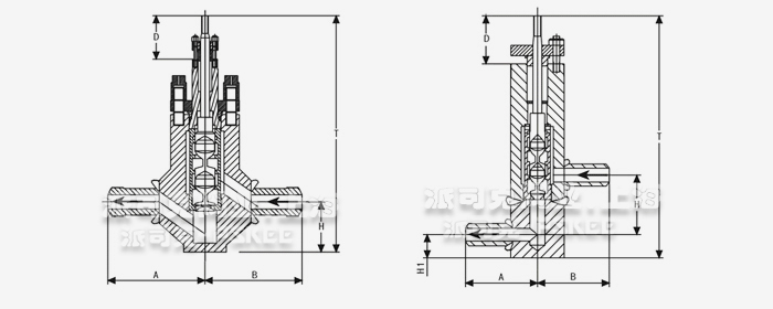 锅炉定期排污阀尺寸图