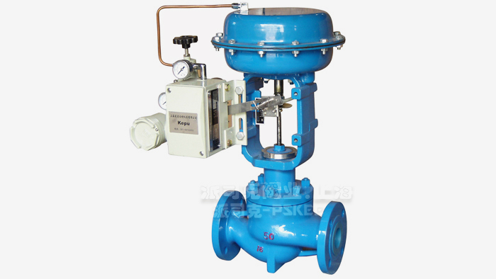 气动平衡笼式单座调节阀图片