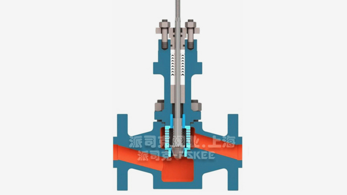 气动小口径单座调节阀解剖图