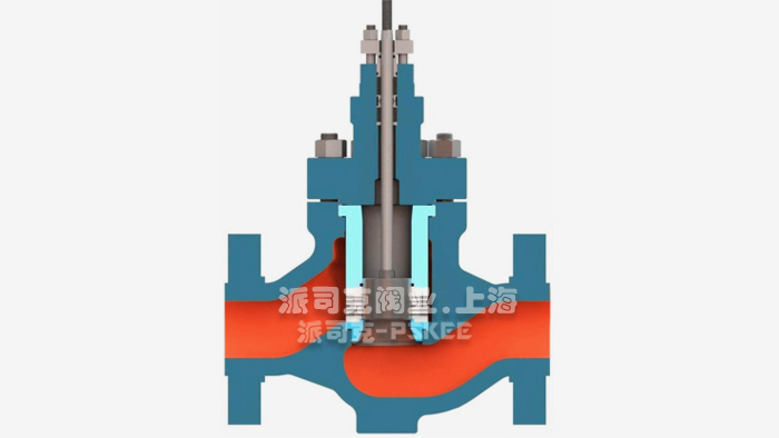 气动低噪音笼式调节阀结构图