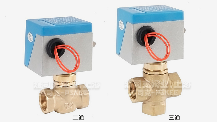 风机盘管电动三通阀图片