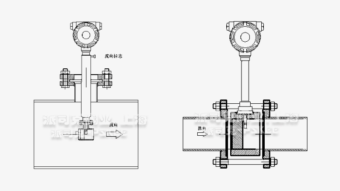涡街流量计安装图