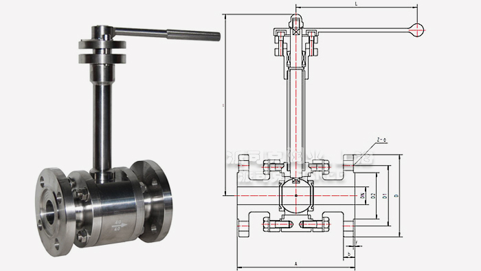 低温法兰球阀尺寸图