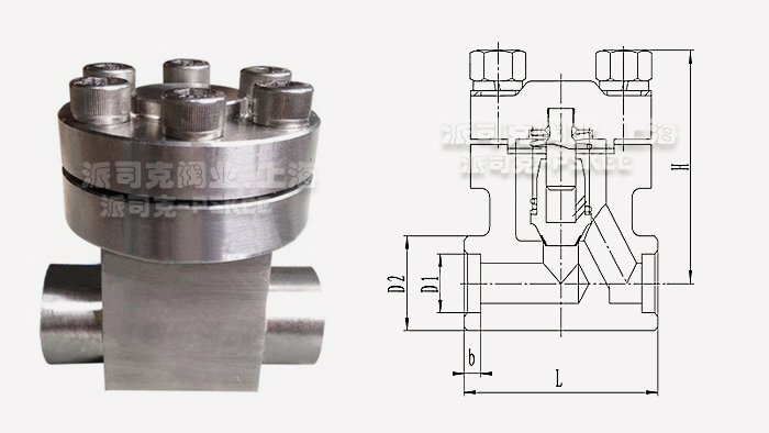 低温高压止回阀尺寸图