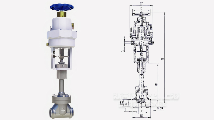 低温紧急切断阀尺寸图