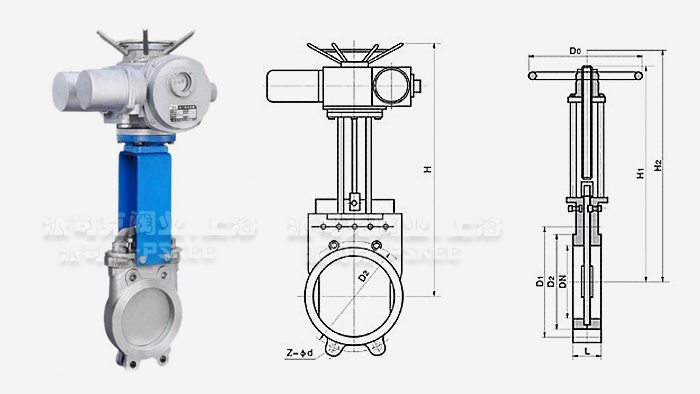 电动浆液阀尺寸图