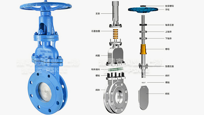 手动暗板刀型闸阀结构图
