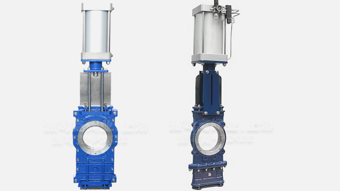 气动穿透式插板阀图片