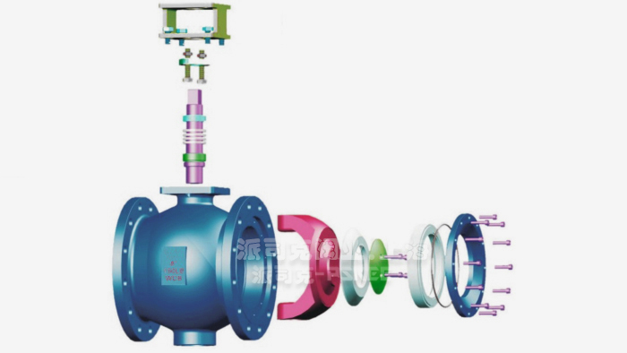 陶瓷偏心半球阀结构图