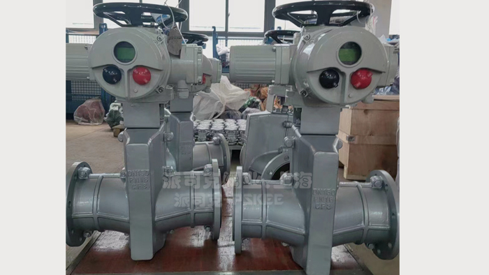 电动管夹阀图片