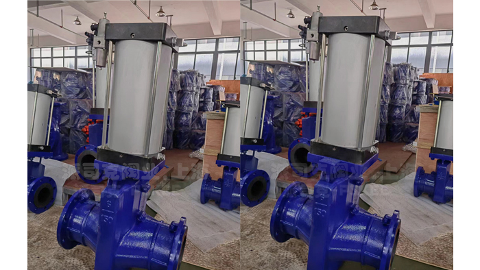 常开型气动管夹阀图片