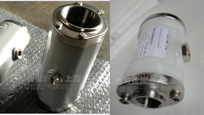 不锈钢内螺纹气动管夹阀图片