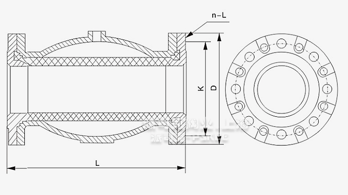 GJ841X铝合金管夹阀尺寸图