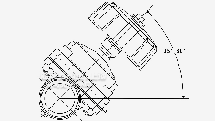 卫生级盖米隔膜阀安装示意图