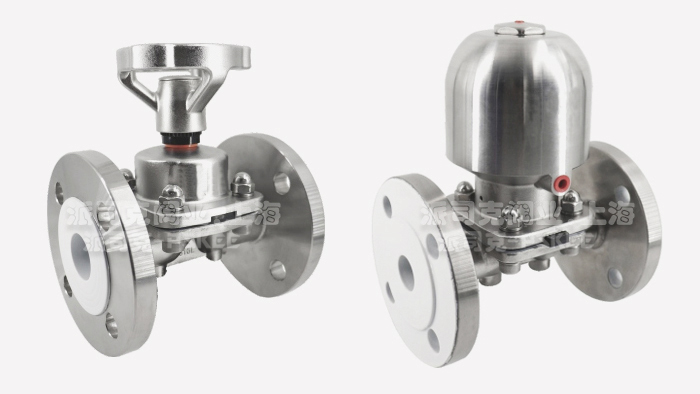 不锈钢卫生级法兰隔膜阀图片