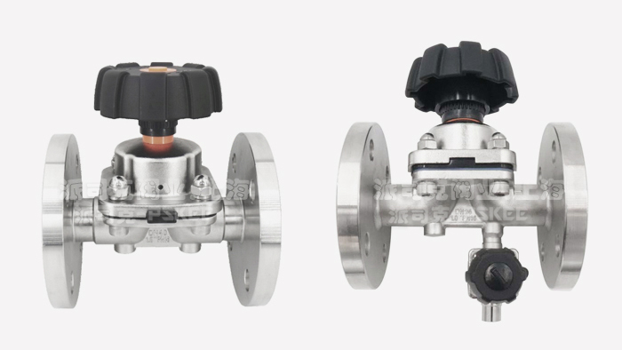 卫生级法兰隔膜阀图片