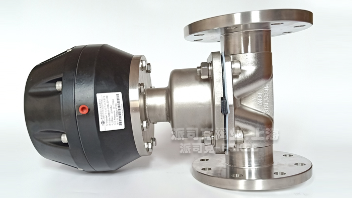 卫生级气动法兰隔膜阀图片