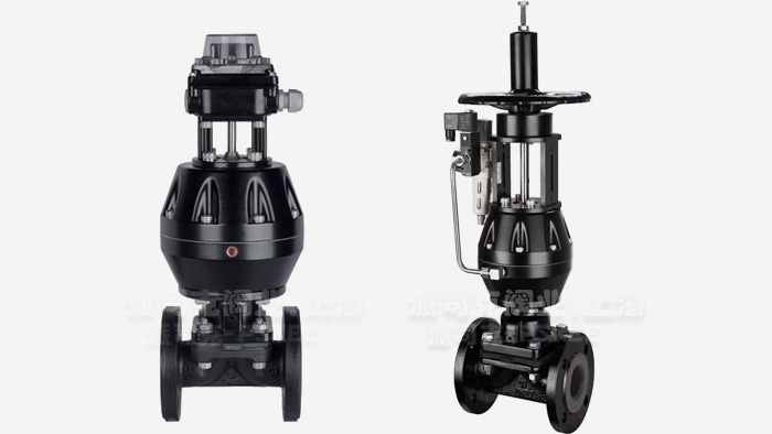 气动英标衬氟带反馈隔膜阀图片