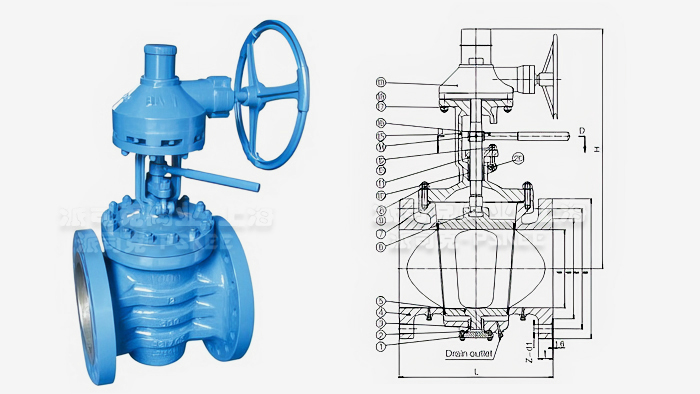 美标提升式硬密封旋塞阀尺寸图