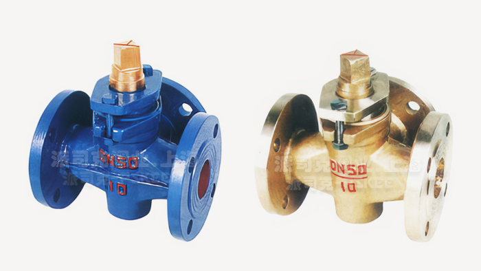 全铜三通法兰旋塞阀图片