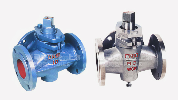 铸钢三通法兰旋塞阀图片