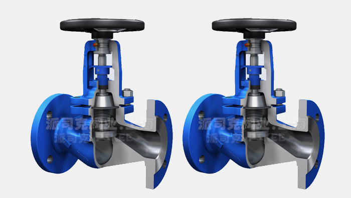 德标波纹管截止阀结构图